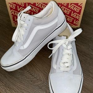 Light grey old skool vans